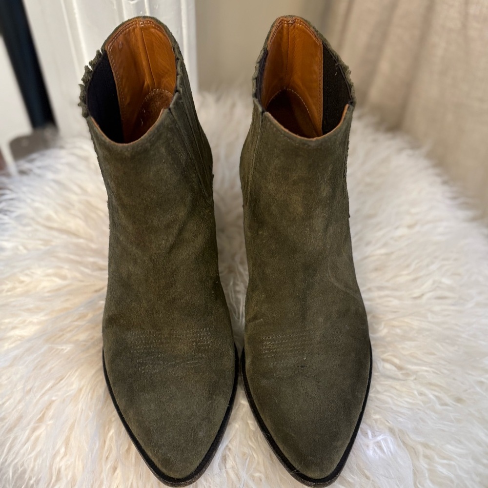 Golden Goose Dark Green Ankle Bootie